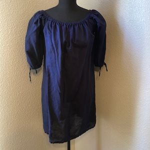 JCrew navy blue swimsuit coverup dress.